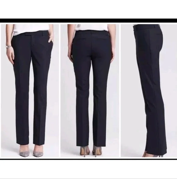 Banana Republic Martin Fit Navy Straight Leg Pants - Picture 1 of 13